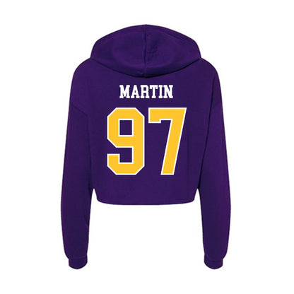 East Carolina - NCAA Football : Jacoby Martin - Classic Shersey Women's Crop Fleece Hoodie-1