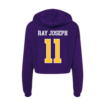 East Carolina - NCAA Football : Ray Ray Joseph - Classic Shersey Women's Crop Fleece Hoodie-1