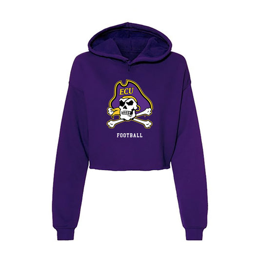 East Carolina - NCAA Football : Dylon Worthen - Classic Shersey Women's Crop Fleece Hooded Sweatshirt-0