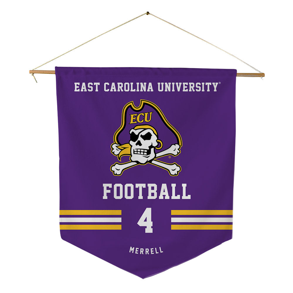 East Carolina - NCAA Football : Kevon Merrell - Pennant - 18" x 21"-0