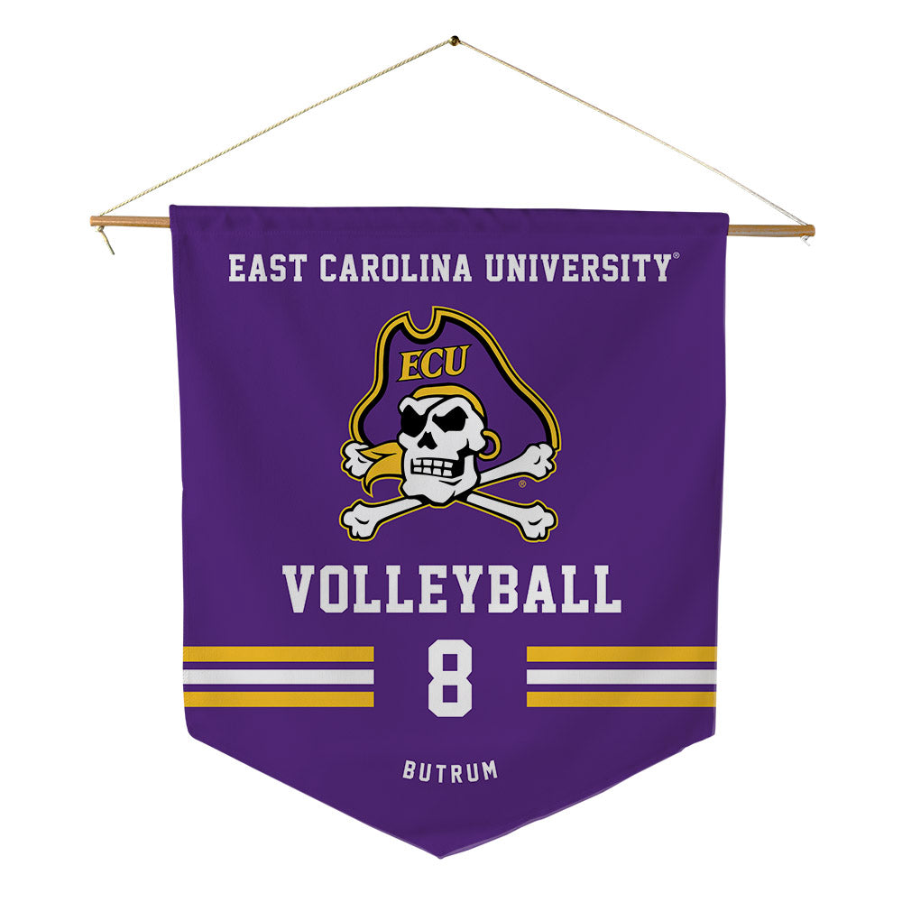 East Carolina - NCAA Women's Volleyball : Allison Butrum - Pennant - 18" x 21"-0