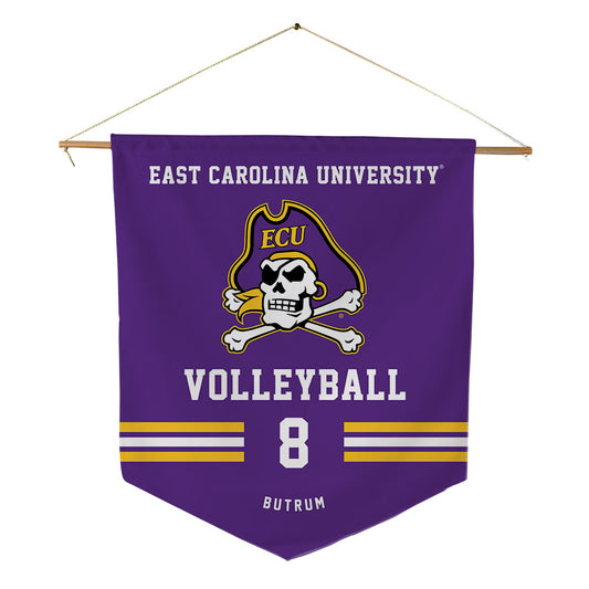 East Carolina - NCAA Women's Volleyball : Allison Butrum - Pennant - 18" x 21"-0