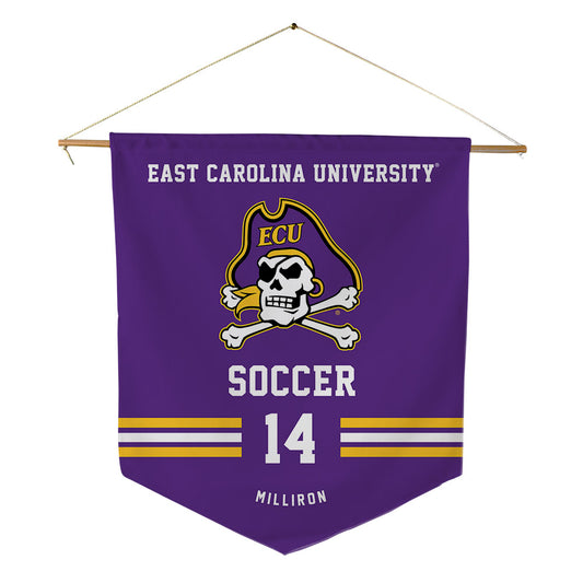 East Carolina - NCAA Women's Soccer : Maddie Milliron - Pennant - 18" x 21"-0