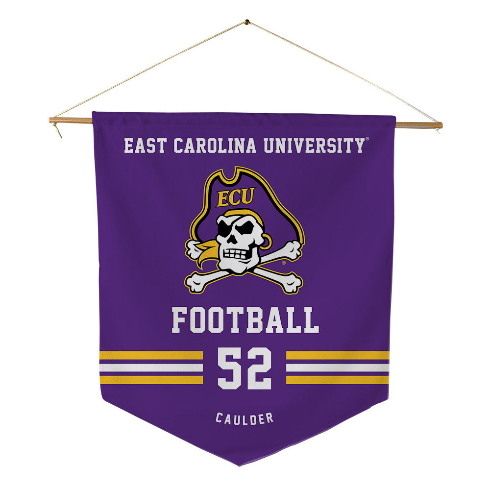 East Carolina - NCAA Football : Zach Caulder - Pennant - 18" x 21"-0