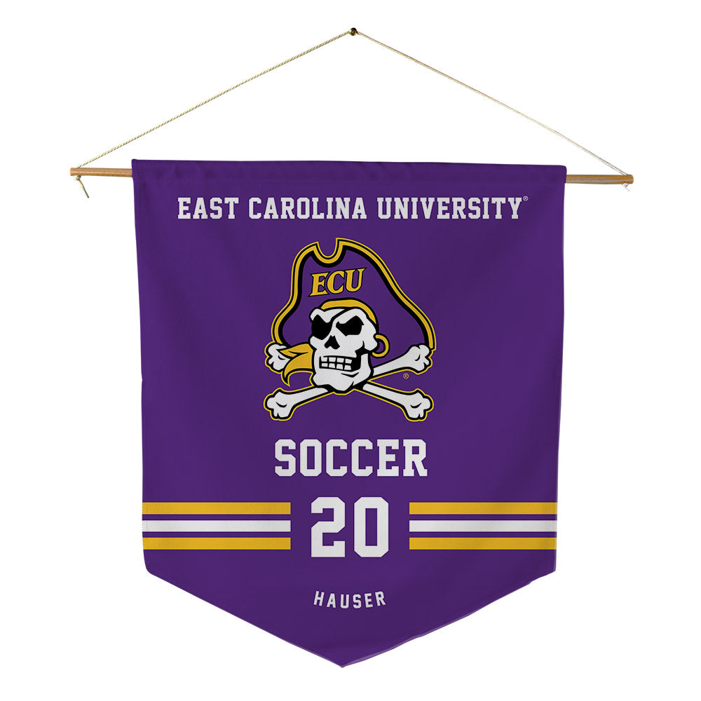 East Carolina - NCAA Women's Soccer : Savannah Hauser - Pennant - 18" x 21"-0