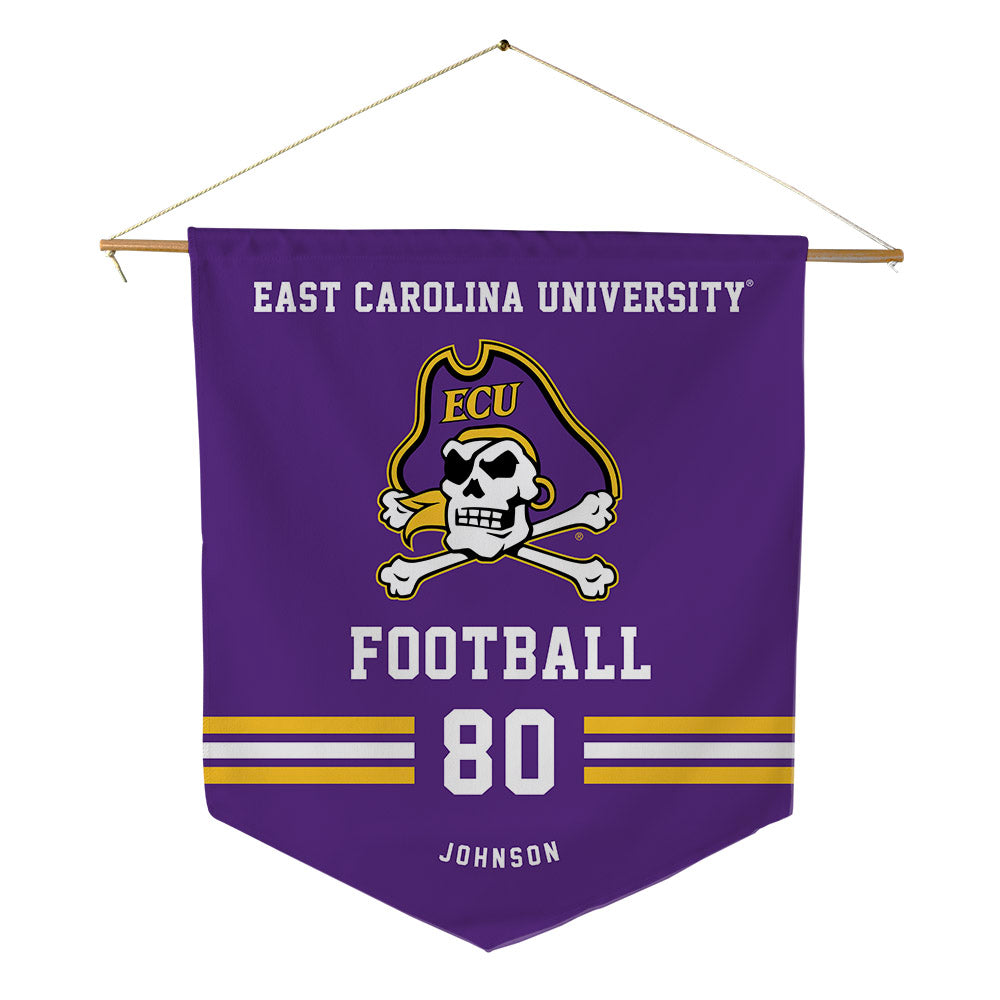 East Carolina - NCAA Football : Ty Johnson - Pennant - 18" x 21"-0