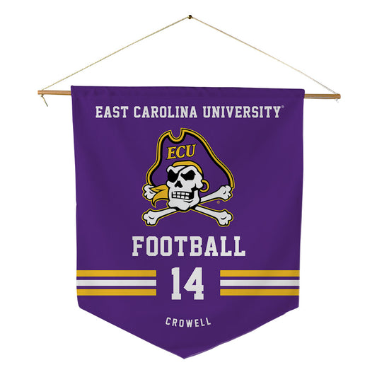 East Carolina - NCAA Football : Key Crowell - Pennant - 18" x 21"-0