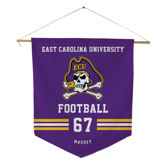 East Carolina - NCAA Football : Xavier Massey - Pennant - 18" x 21"-0