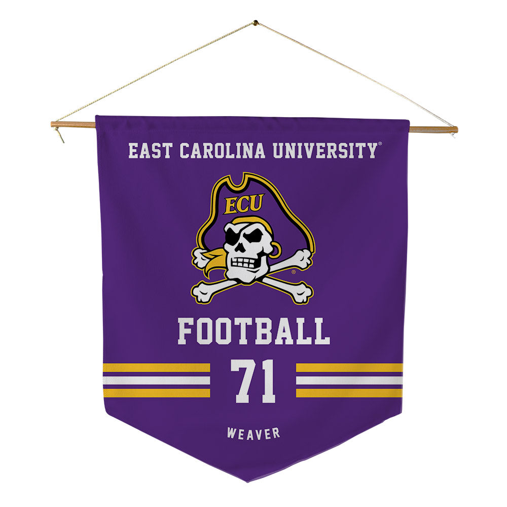 East Carolina - NCAA Football : Bryce Weaver - Pennant - 18" x 21"-0