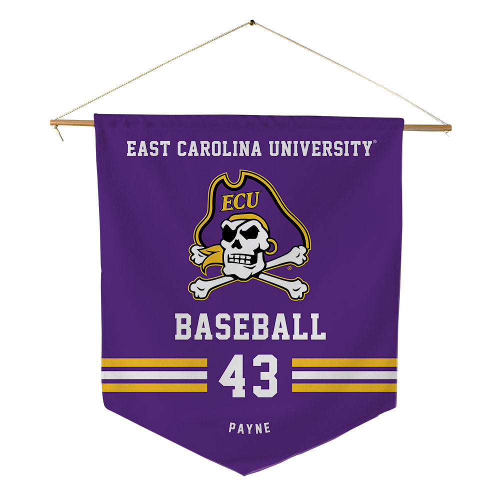 East Carolina - NCAA Baseball : Luke Payne - Pennant - 18" x 21"-0