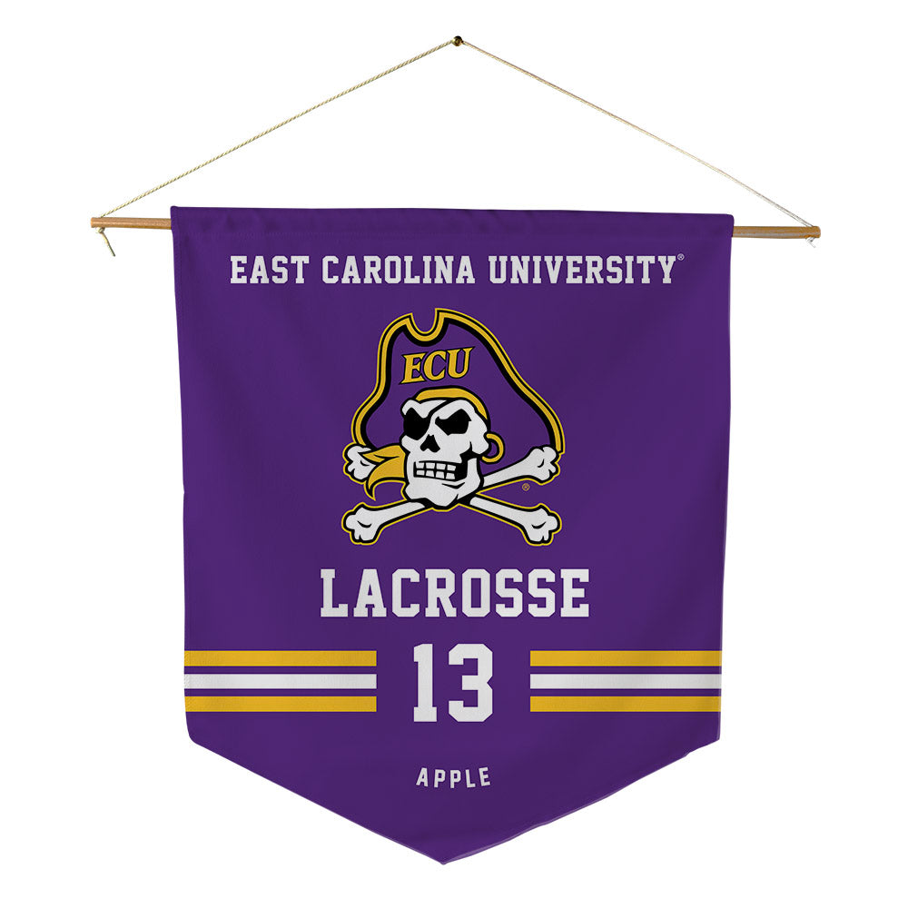 East Carolina - NCAA Women's Lacrosse : Sophia Apple - Pennant - 18" x 21"-0