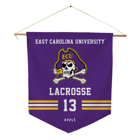East Carolina - NCAA Women's Lacrosse : Sophia Apple - Pennant - 18" x 21"-0