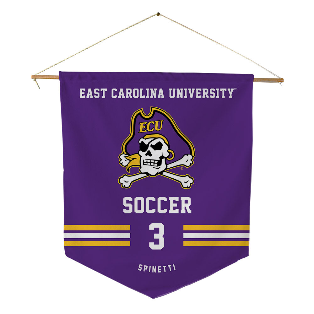 East Carolina - NCAA Women's Soccer : Gia Spinetti - Pennant - 18" x 21"-0