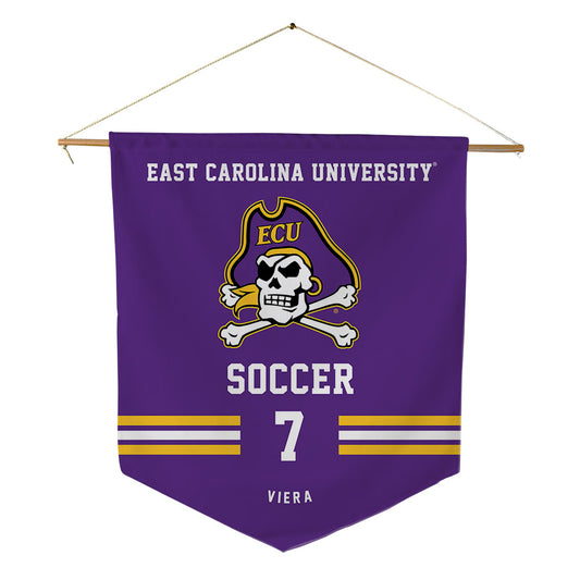 East Carolina - NCAA Women's Soccer : Juliana Viera - Pennant - 18" x 21"-0