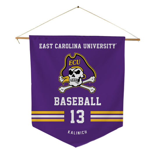 East Carolina - NCAA Baseball : Michael Kalinich - Pennant - 18" x 21"-0