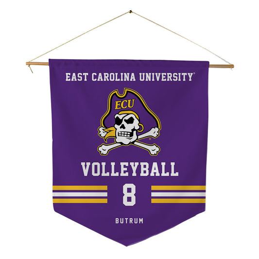 East Carolina - NCAA Women's Volleyball : Allison Butrum - Pennant - 18" x 21"-0