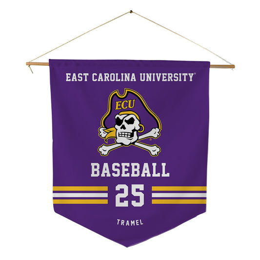 East Carolina - NCAA Baseball : Braxton Tramel - Pennant - 18" x 21"-0