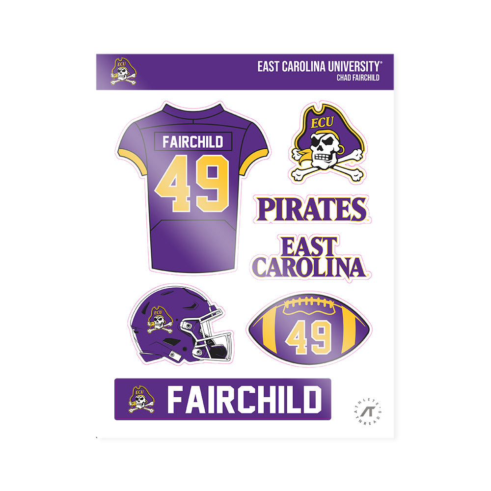 East Carolina - NCAA Football : Chad Fairchild - Sticker Sheet-0