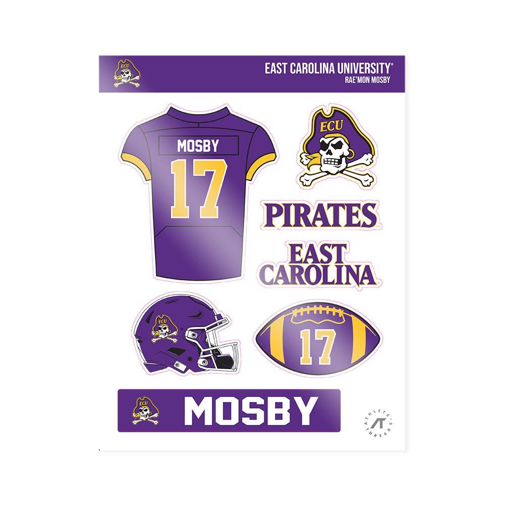 East Carolina - NCAA Football : Rae'mon Mosby - Sticker Sheet-0