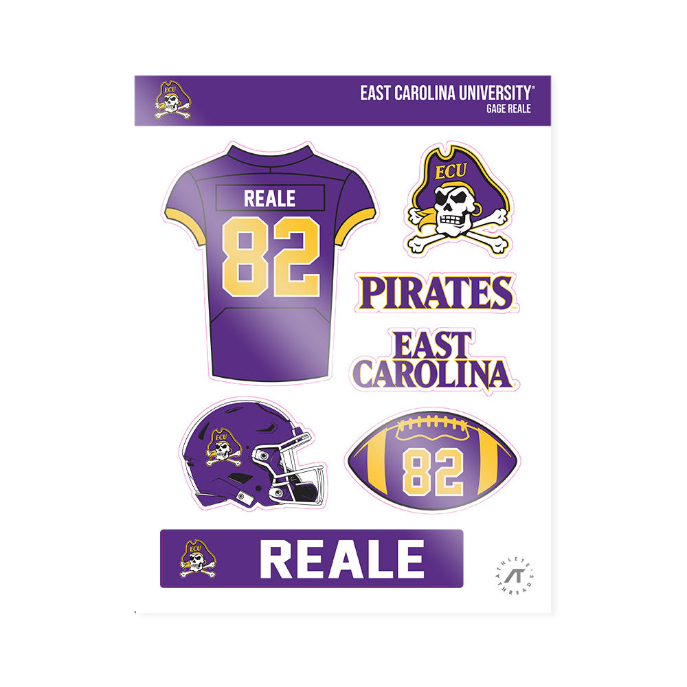 East Carolina - NCAA Football : Gage Reale - Sticker Sheet-0