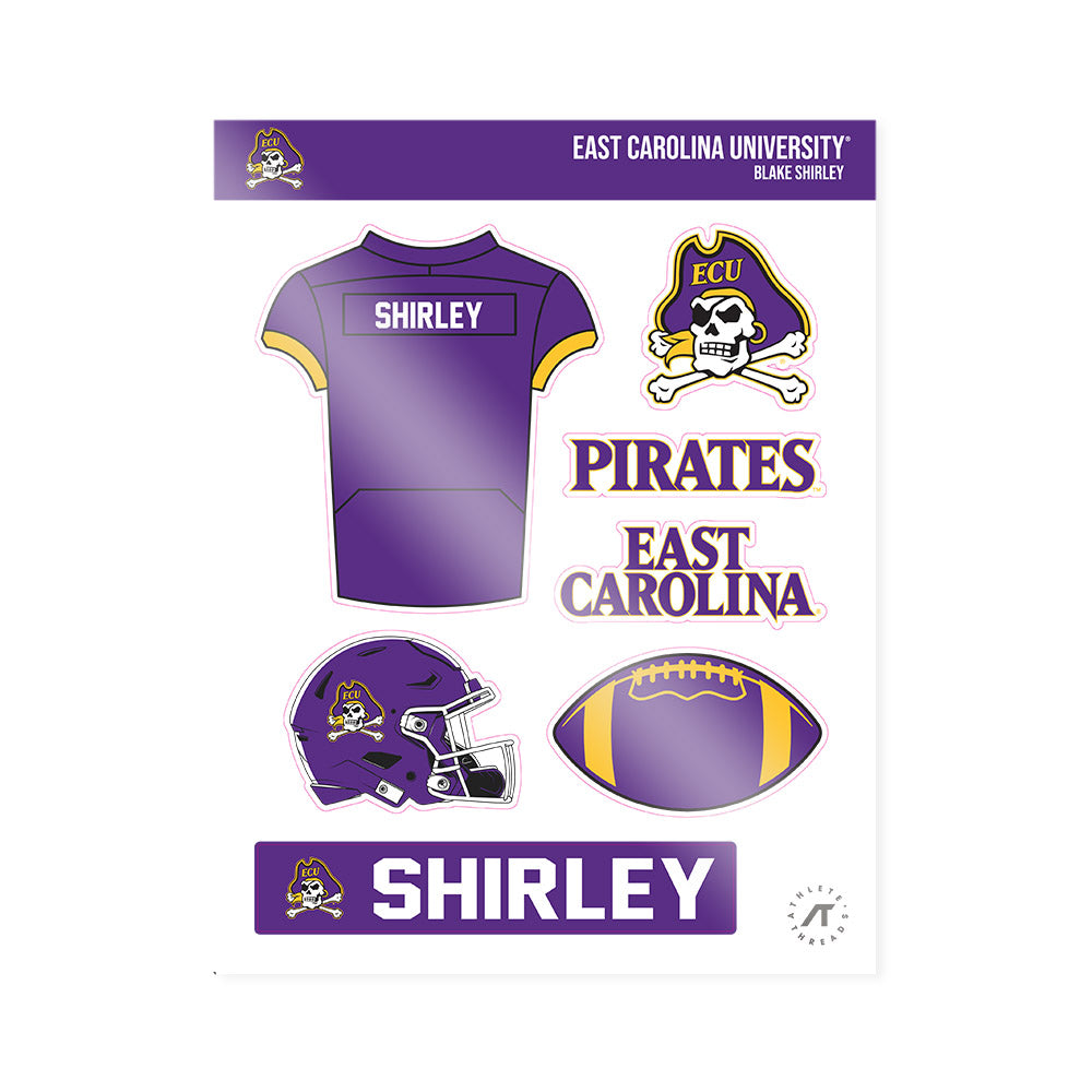 East Carolina - NCAA Football : Blake Shirley - Sticker Sheet-0