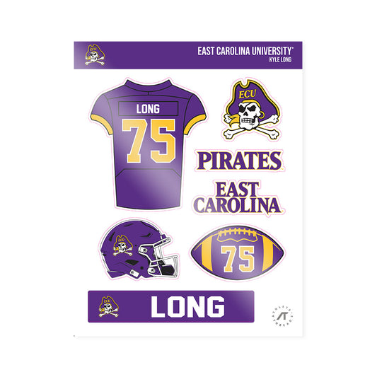East Carolina - NCAA Football : Kyle Long - Sticker Sheet-0