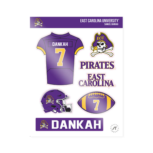 East Carolina - NCAA Football : Samuel Dankah - Sticker Sheet-0