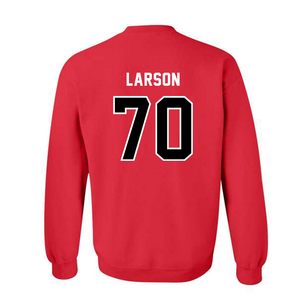 Western Kentucky - NCAA Football : Rhett Larson - Classic Shersey Crewneck Sweatshirt-1
