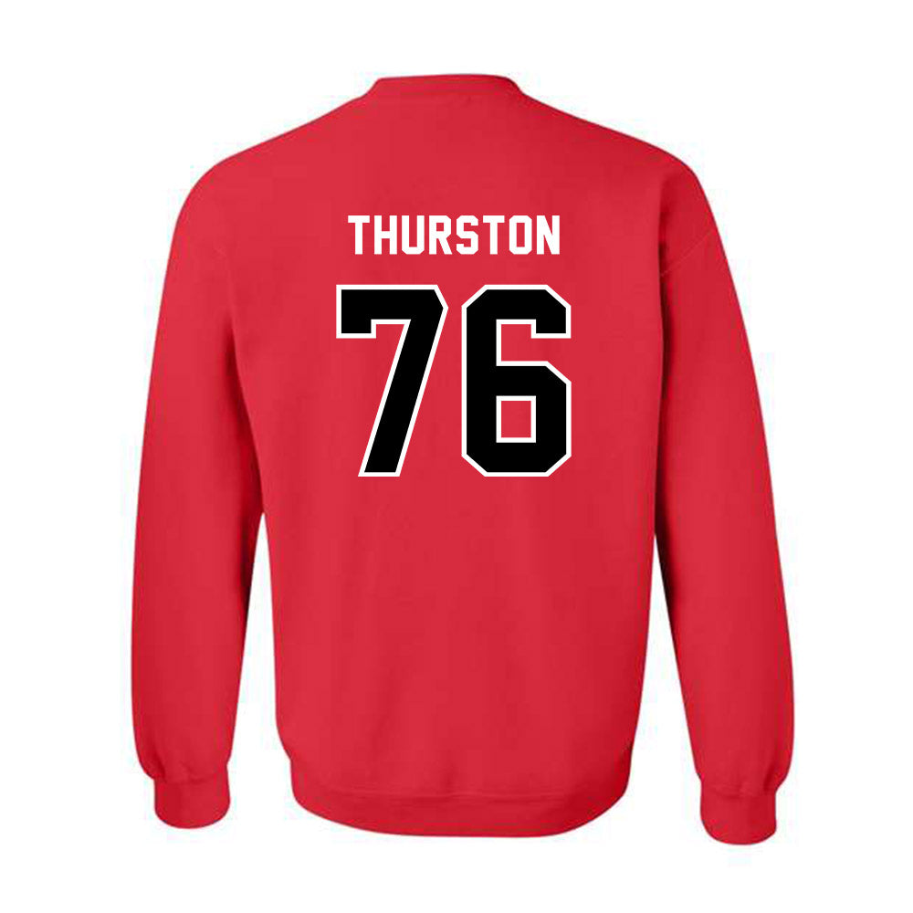 Western Kentucky - NCAA Football : Max Thurston - Classic Shersey Crewneck Sweatshirt-1