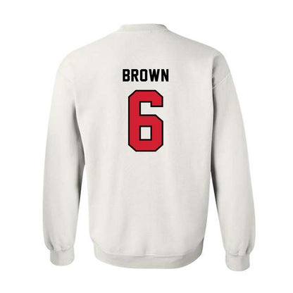 Western Kentucky - NCAA Football : Justin Brown - Classic Shersey Crewneck Sweatshirt-1