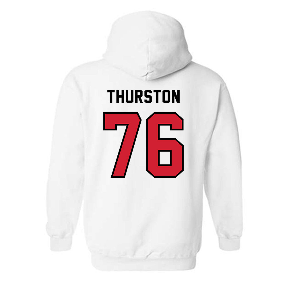 Western Kentucky - NCAA Football : Max Thurston - Classic Shersey Hooded Sweatshirt-1