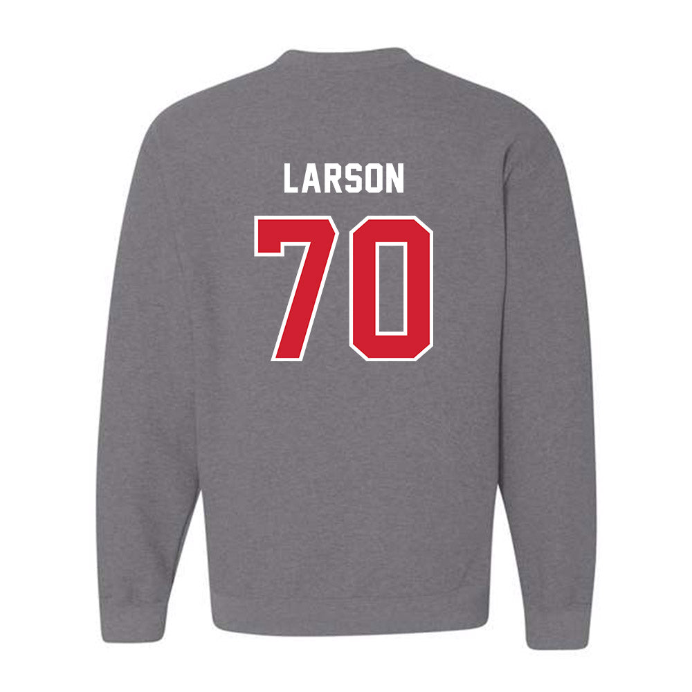 Western Kentucky - NCAA Football : Rhett Larson - Classic Shersey Crewneck Sweatshirt-1