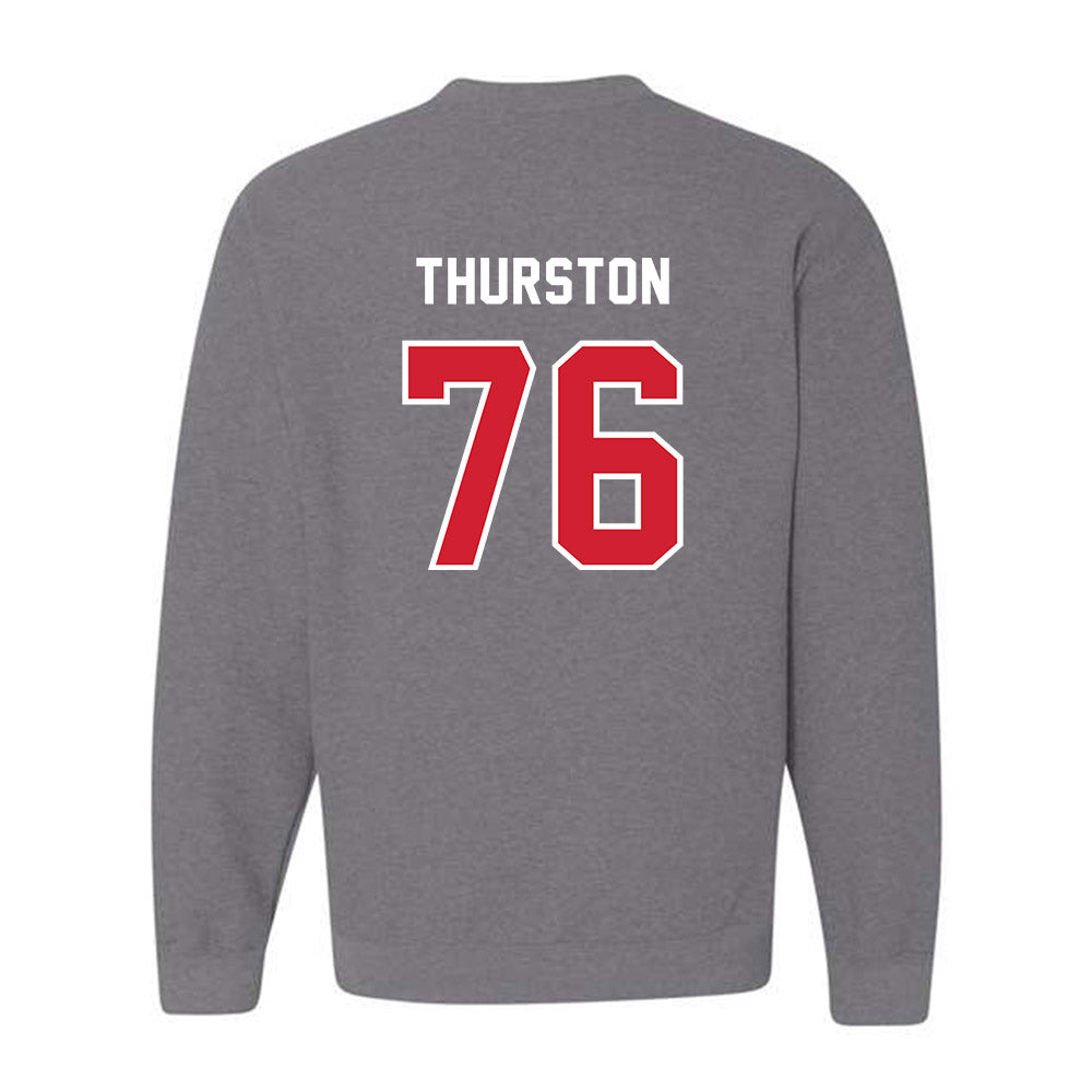Western Kentucky - NCAA Football : Max Thurston - Classic Shersey Crewneck Sweatshirt-1