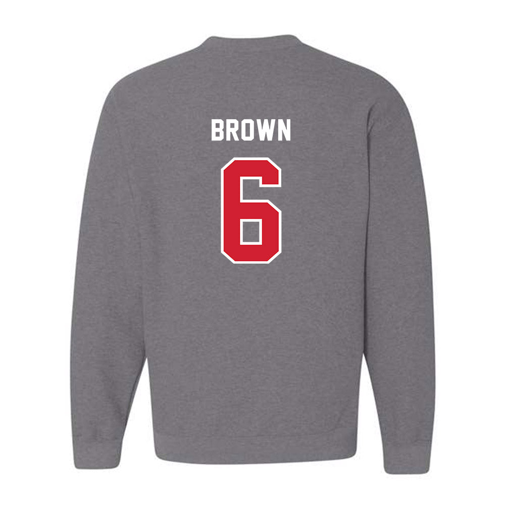 Western Kentucky - NCAA Football : Justin Brown - Classic Shersey Crewneck Sweatshirt-1