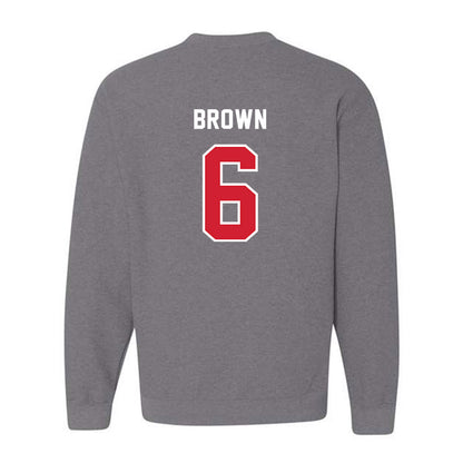 Western Kentucky - NCAA Football : Justin Brown - Classic Shersey Crewneck Sweatshirt-1