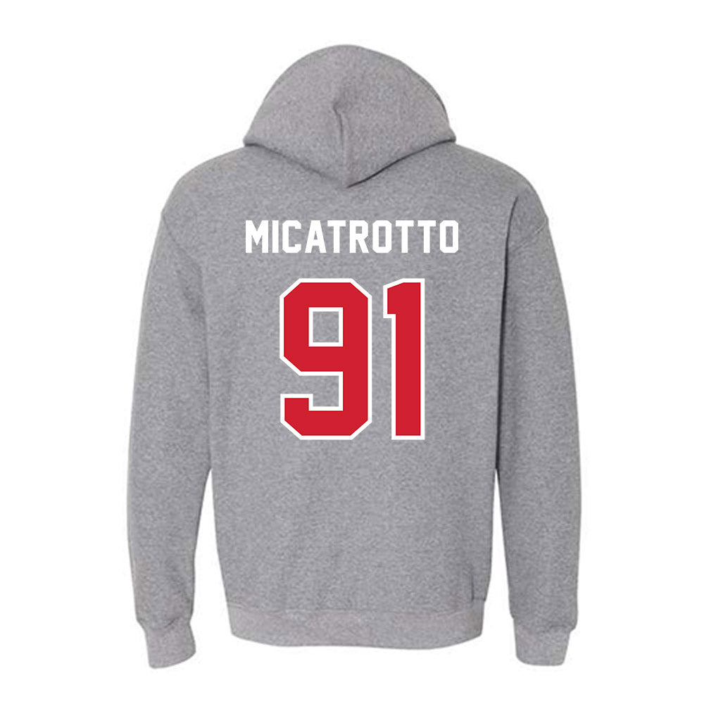 Western Kentucky - NCAA Football : Kaiaulu Micatrotto - Classic Shersey Hooded Sweatshirt-1