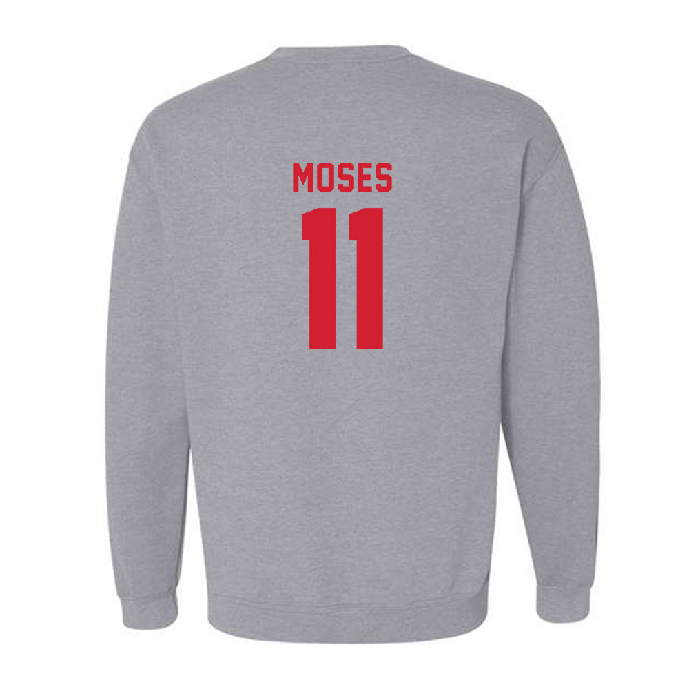Western Kentucky - NCAA Football : Canyon Moses - Classic Shersey Crewneck Sweatshirt-1