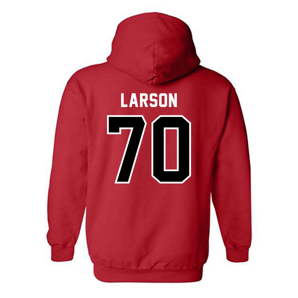 Western Kentucky - NCAA Football : Rhett Larson - Classic Shersey Hooded Sweatshirt-1