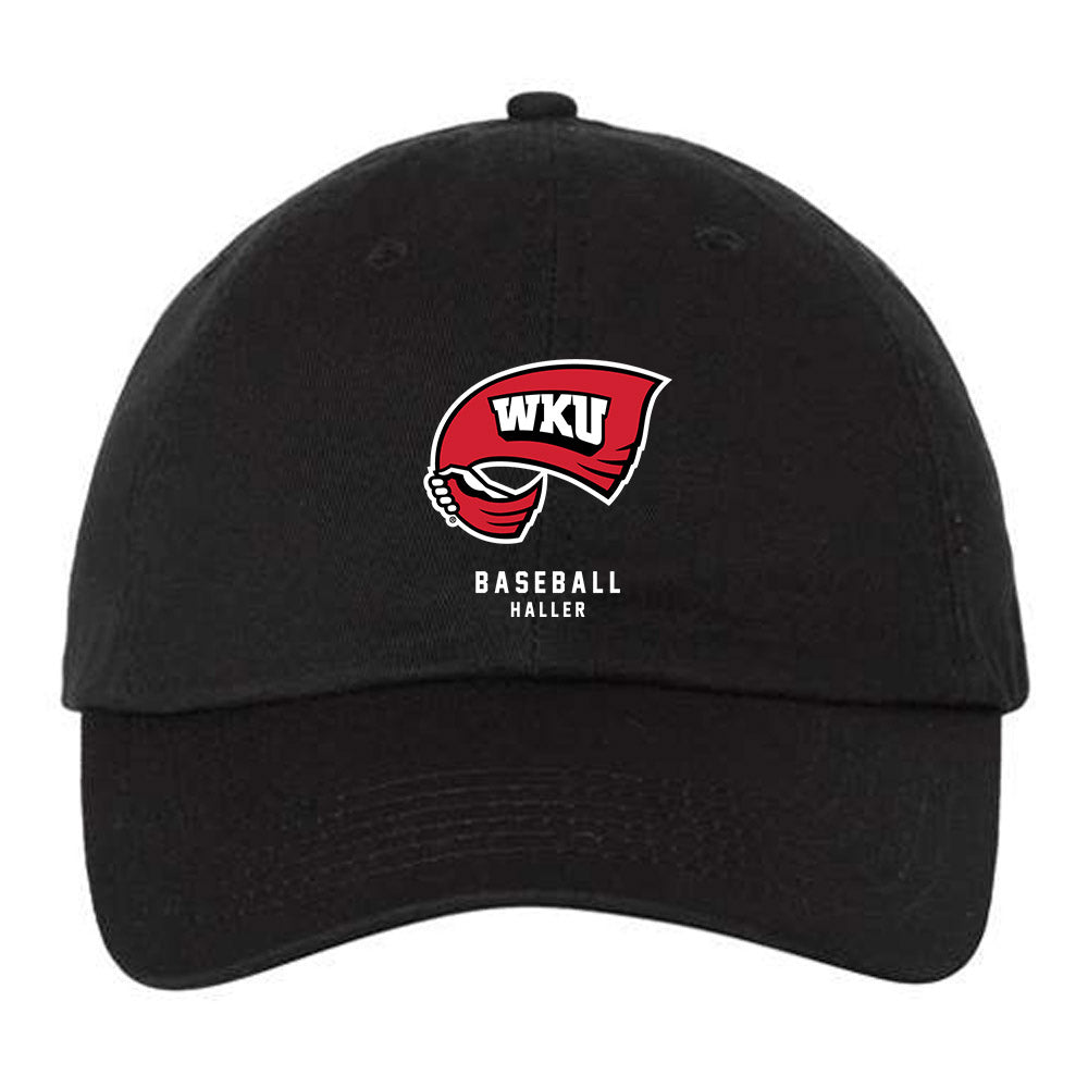 Western Kentucky - NCAA Baseball : Austin Haller - Dad Hat-0
