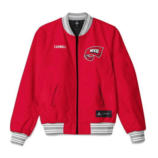 Western Kentucky - NCAA Men's Track & Field : Michael Carnell - Bomber Jacket-0