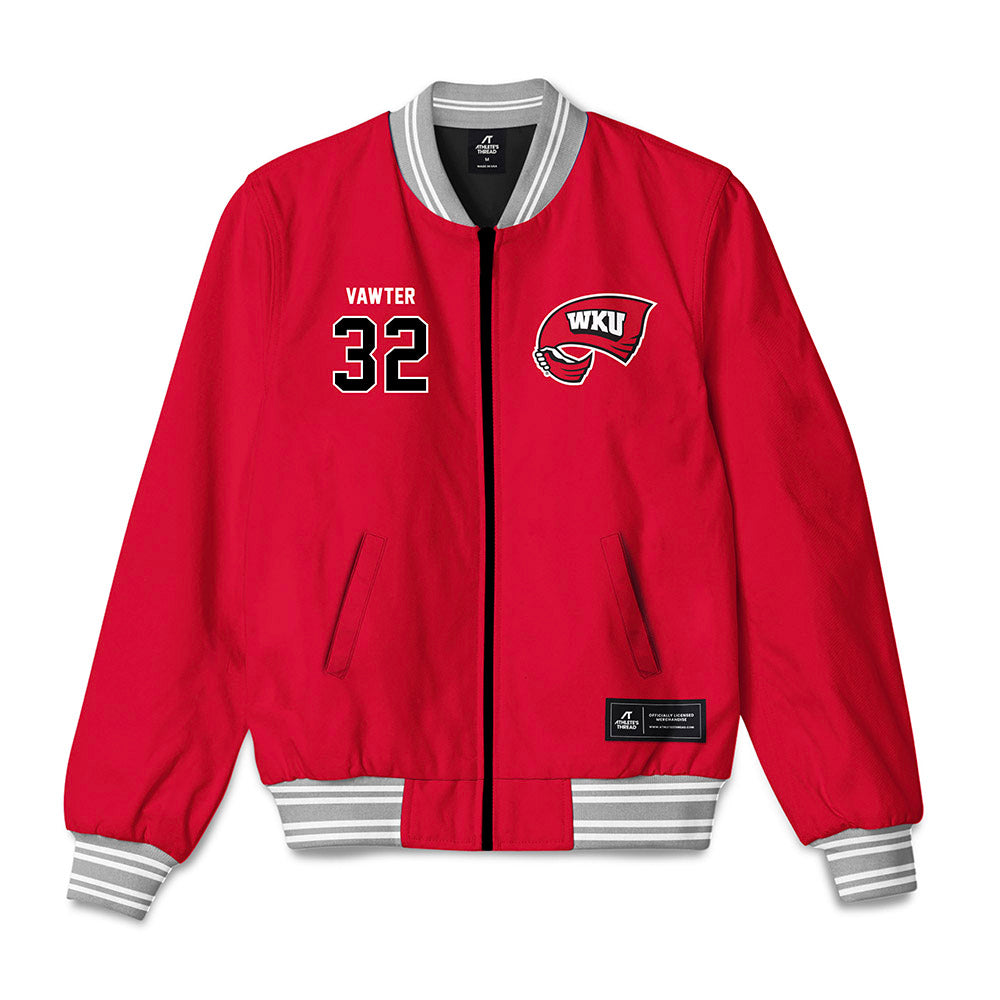 Western Kentucky - NCAA Baseball : Bryson Vawter - Bomber Jacket-0