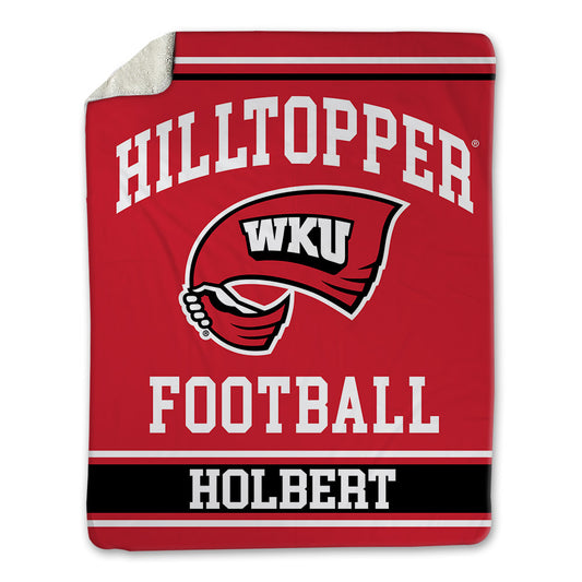 Western Kentucky - NCAA Football : Asa Holbert - Blanket-0