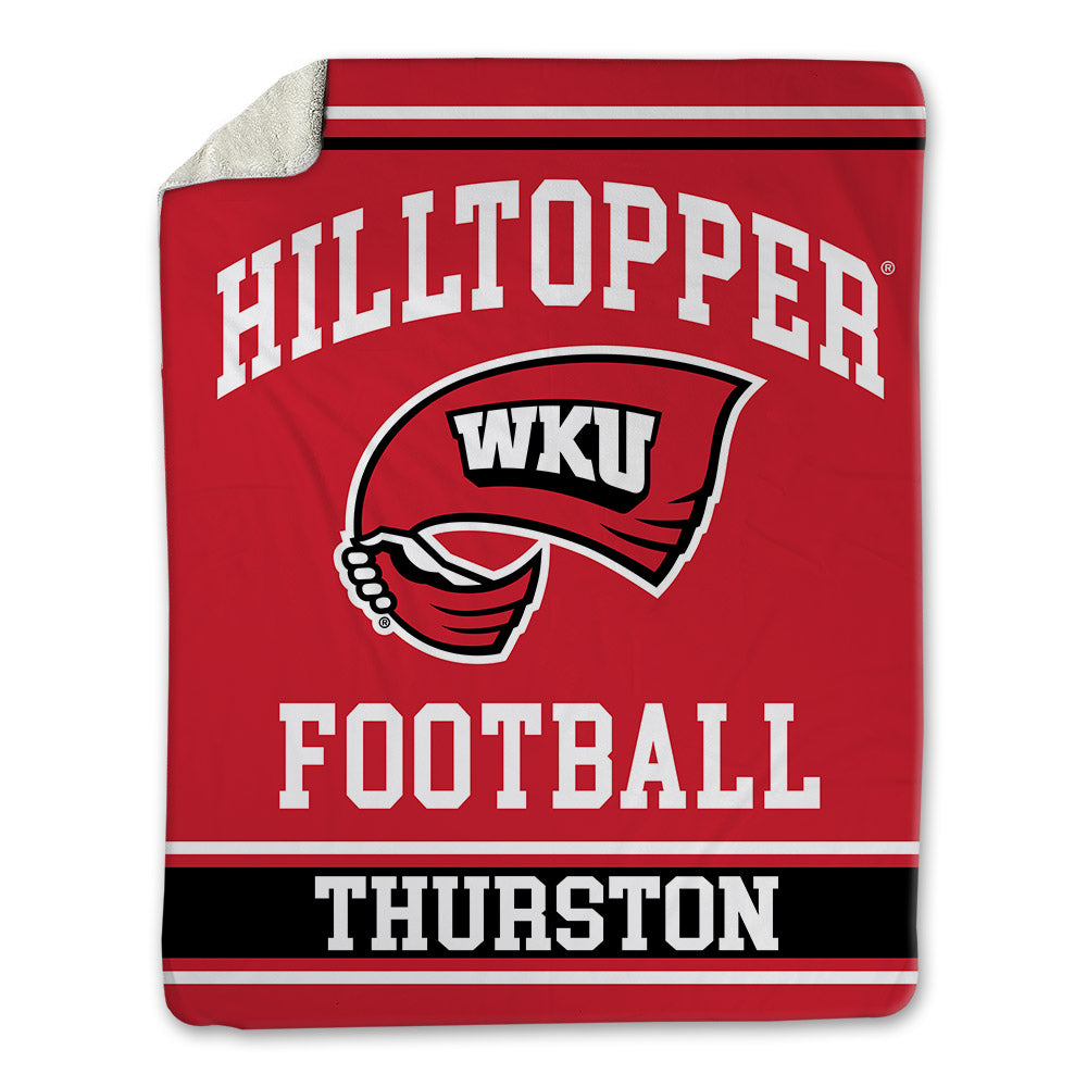 Western Kentucky - NCAA Football : Max Thurston - Blanket-0