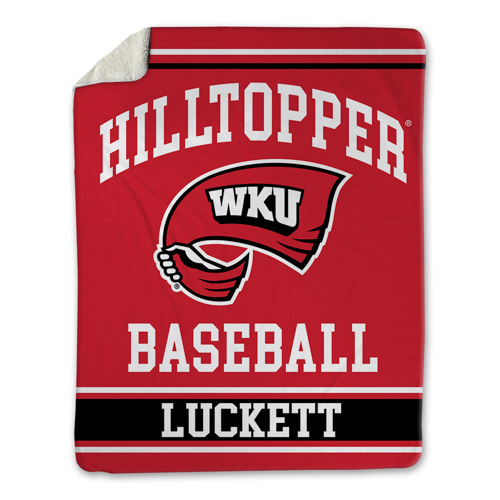 Western Kentucky - NCAA Baseball : Logan Luckett - Blanket-0