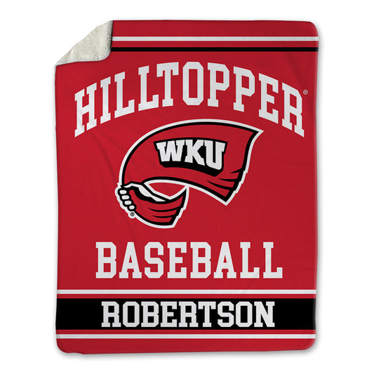 Western Kentucky - NCAA Baseball : Aaron Robertson - Blanket-0