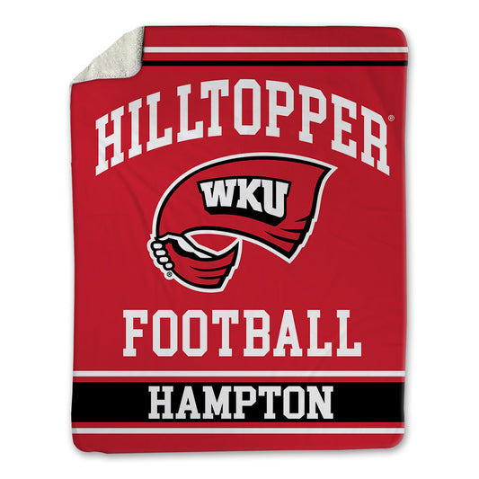 Western Kentucky - NCAA Football : Darius Hampton - Blanket-0