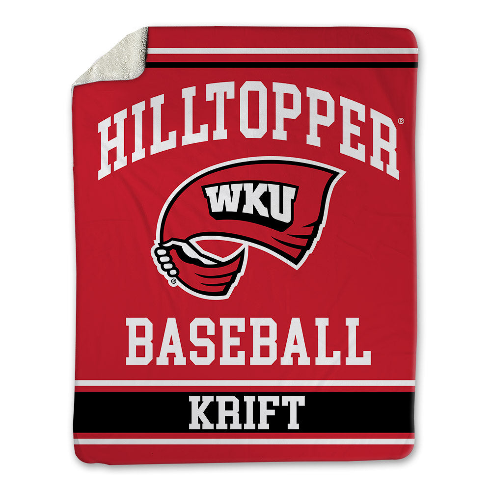 Western Kentucky - NCAA Baseball : Hank Krift - Blanket-0