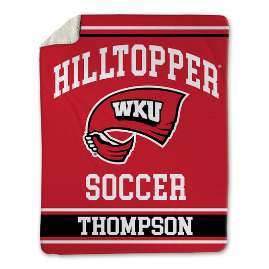 Western Kentucky - NCAA Women's Soccer : Raegan Thompson - Blanket-0