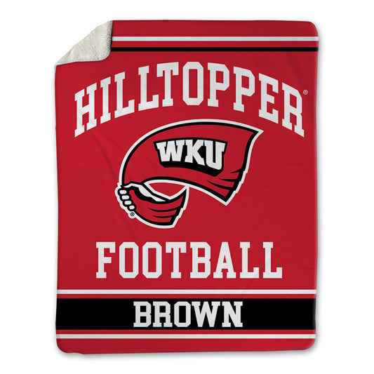 Western Kentucky - NCAA Football : Justin Brown - Blanket-0