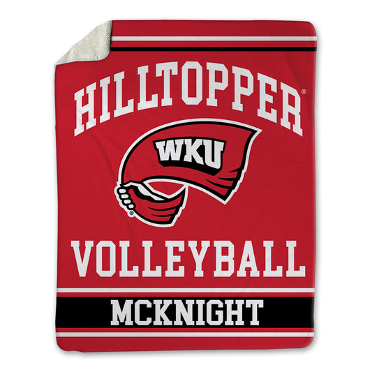 Western Kentucky - NCAA Women's Volleyball : Eliza McKnight - Blanket-0